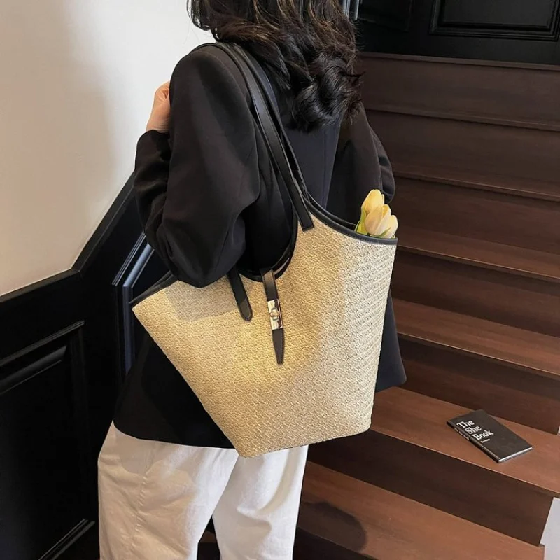 กระเป๋าหนังสะพายข้างทรงหรูหราสำหรับผู้หญิง กระเป๋าถือแบรนด์ดีไซเนอร์สุดหรู กระเป๋าสะพายไหล่ทรงโท้ท กระเป๋าสะพายข้างแบบคลาสสิกสำหรับสุภาพสตรี