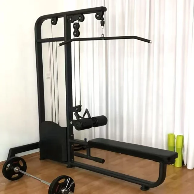 

Commercial Lat Pulldown Low Row Combo Machine Steel Material for Full Back Strength Training Workouts