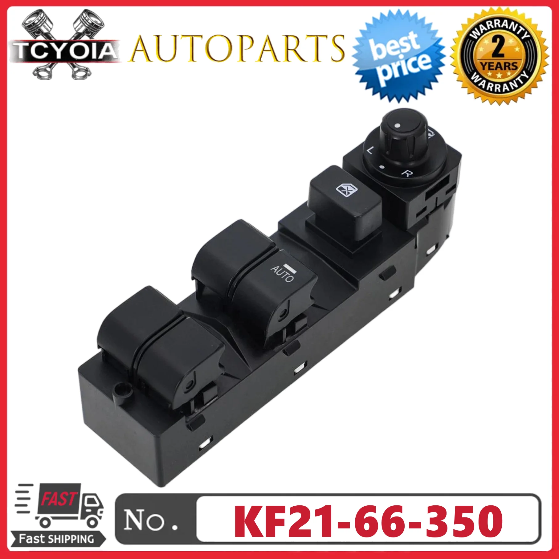 

Переключатель стеклоподъемника правой стороны (RHD) KF21-66-350 KF2166350 для MAZDA 6 2014-2015, CX-5 2012-2020