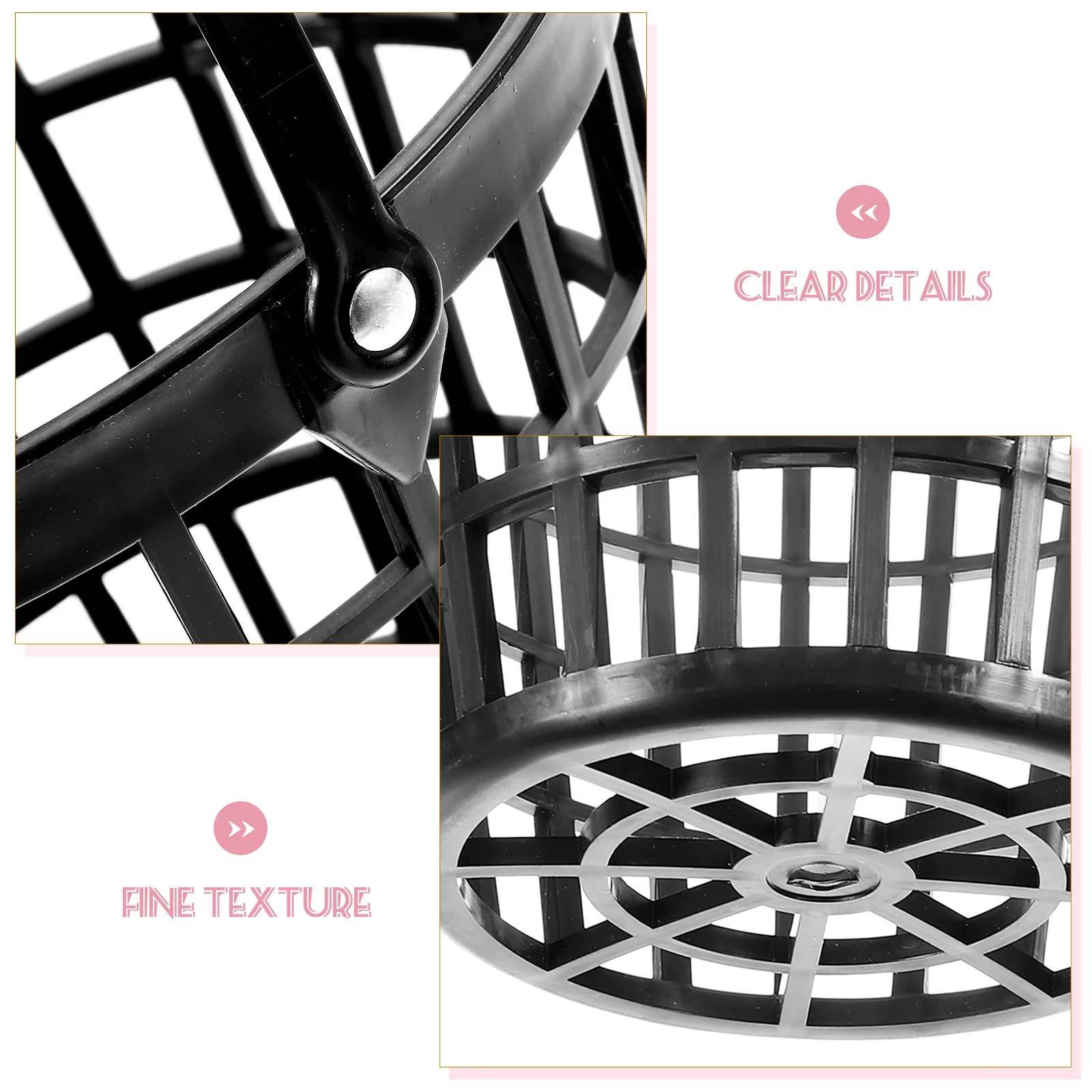 

Golf Ball Storage Basket Portable Plastic Container High Capacity Handle Easy Carry Training Courses Driving Ranges