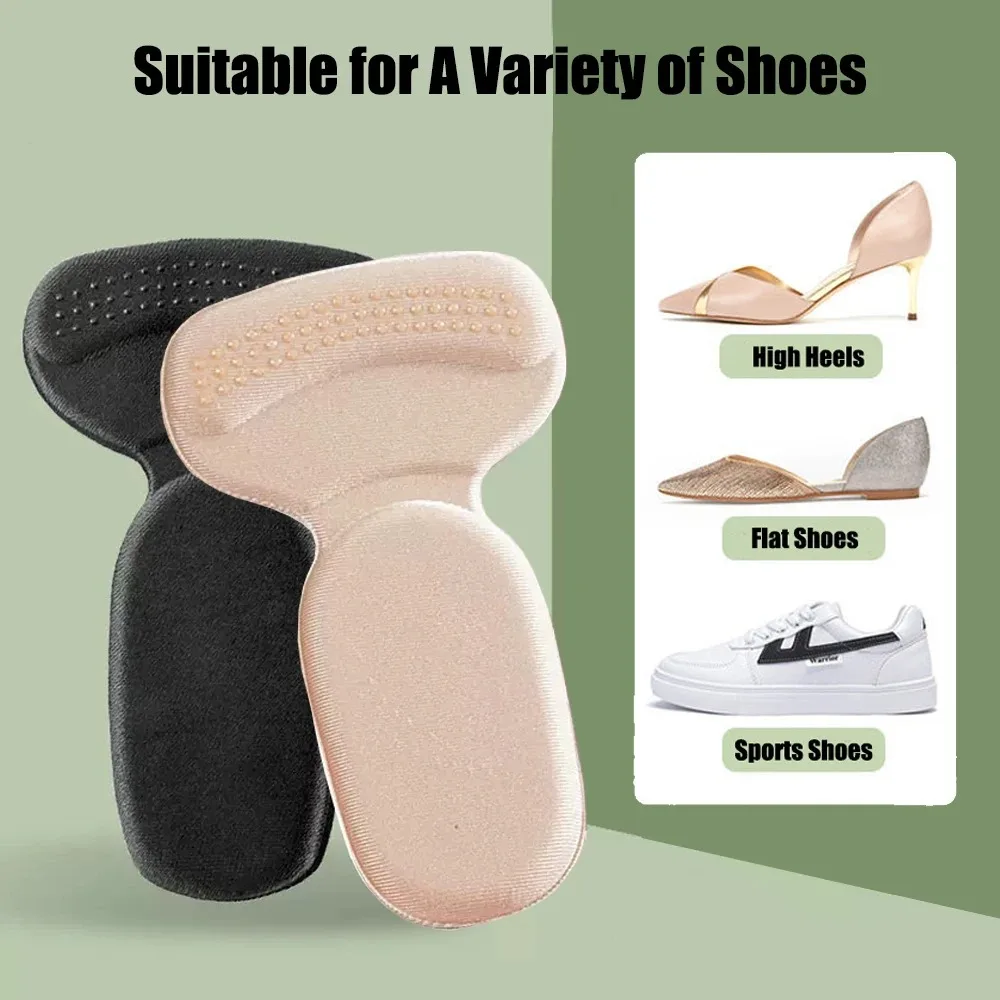 T-Shape High Heel Grips Liner Arch Support Orthotic Shoes Insert Insoles Foot Heel Protector Cushion Pads for Women
