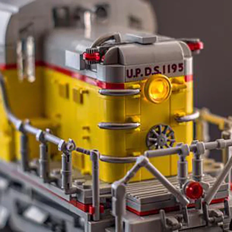 Briques de construction Moc 1:38 RS-2, série de Train ferroviaire, technologie de modèle, série de voitures de ville modulaires, blocs d'assemblage de construction, jouet cadeau