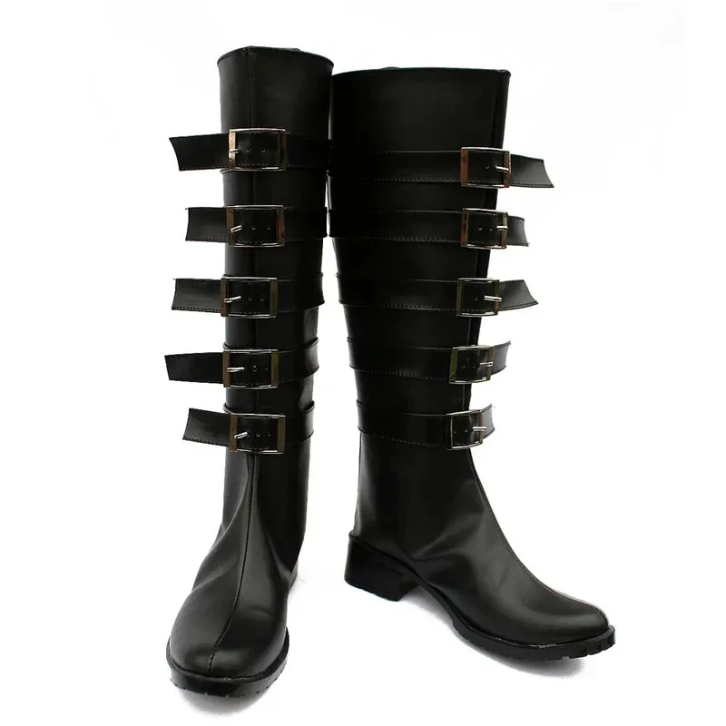 

Обувь для косплея Alice Madness Returns для взрослых, женщин и мужчин, черные ботинки из искусственной кожи на Хэллоуин, Рождественскую вечеринку;6,а'3.к;8,