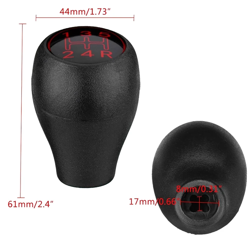 5 Speed Manual Car Gear Shift Knob Shifter Lever Handle Stick For Peugeot 504 505 309 205 CTI ABS