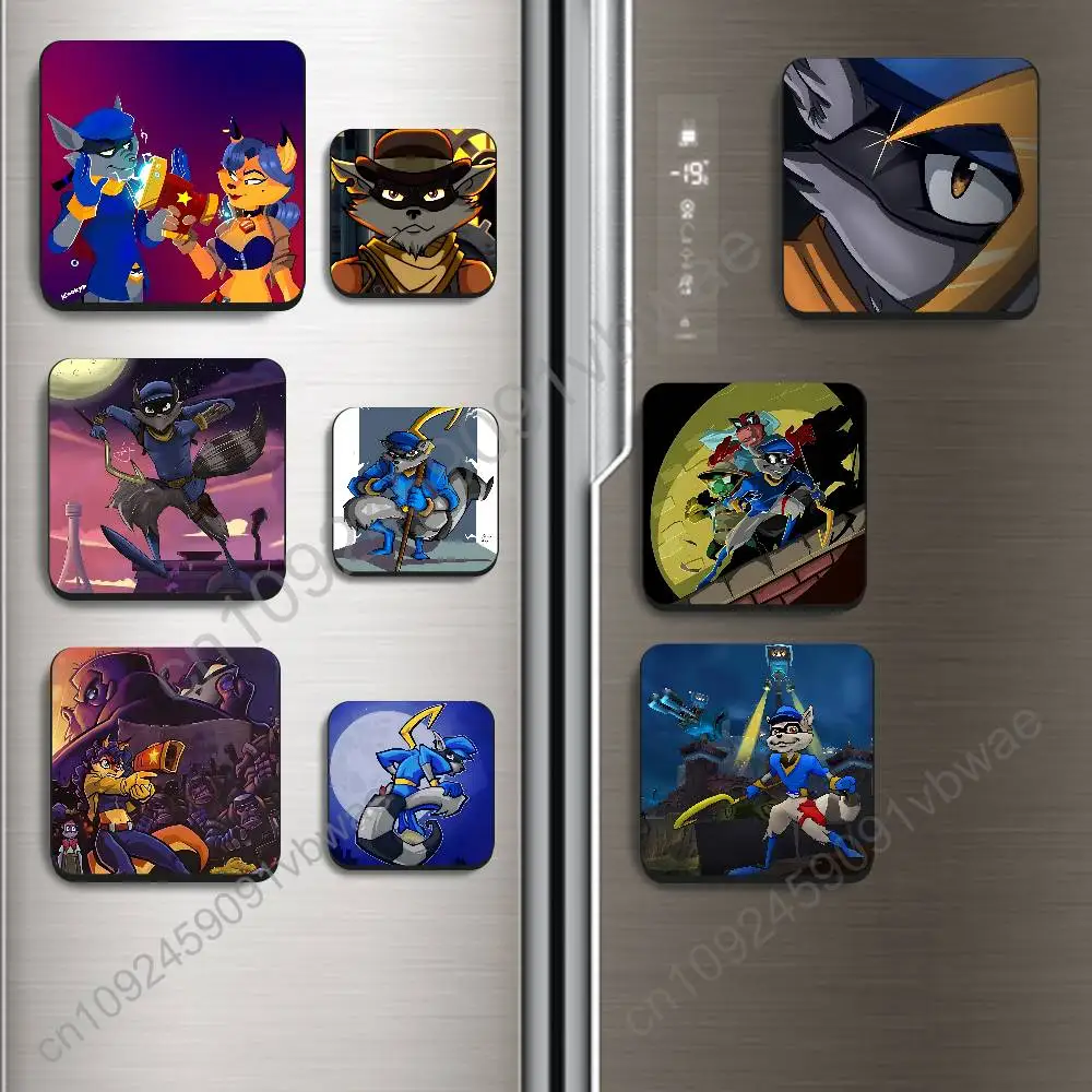 Hacker Bentley Shrewd Sly Cooper Magnetic Sticker Fridge Magnets No Falling Off Fit for Refrigerators All Metal Surfaces