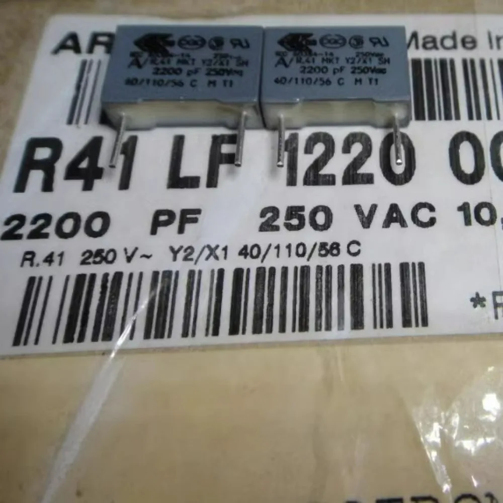 20PCS AV R41 0.0022uf/250VAC 2.2nf 2200pf 2n2 222 New 10mm Film Capacitor