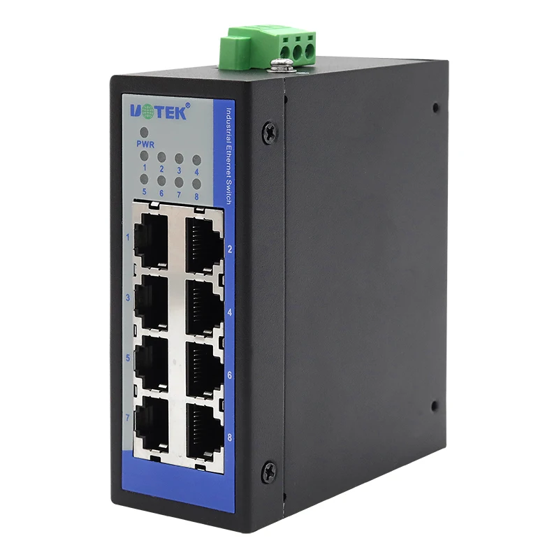 Switch Ethernet não gerenciado de 8 portas UOTEK UT-6408CA 100M