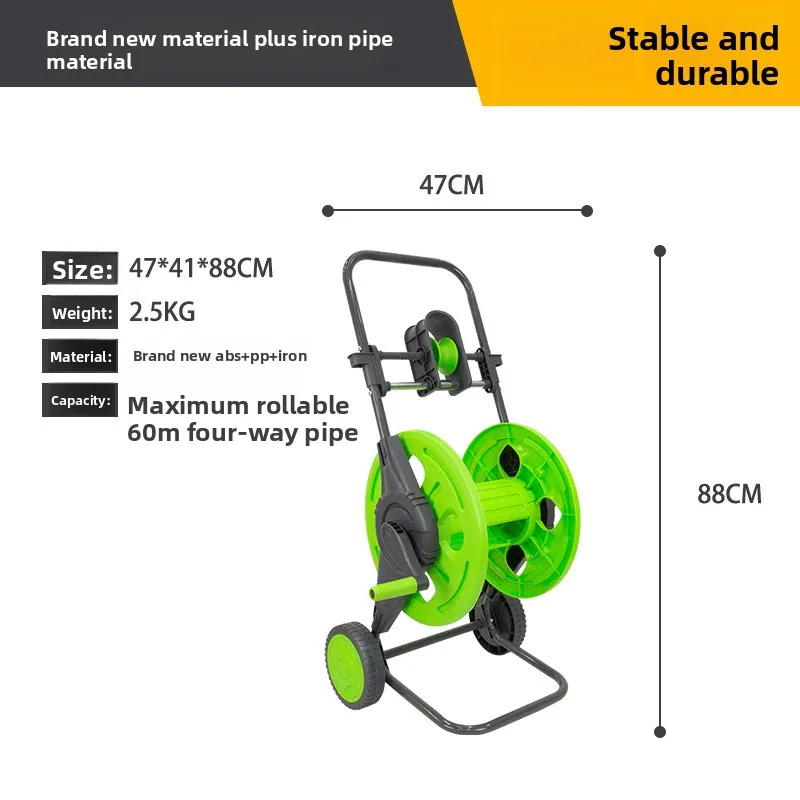 New hand push type with jacket with wheel labor-saving garden garden watering flower washing car household water pipe car view 4