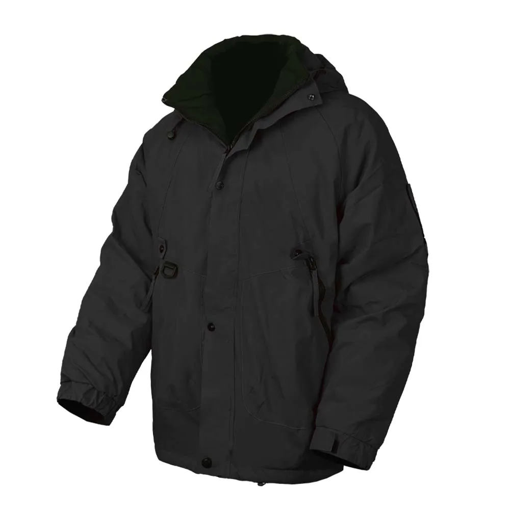 شحن مجاني للرجال سترة شتوية خارجية معطف بقلنسوة أسود سميك دافئ سترة كبيرة الحجم مقاومة للرياح معطف فضفاض مقاوم للماء