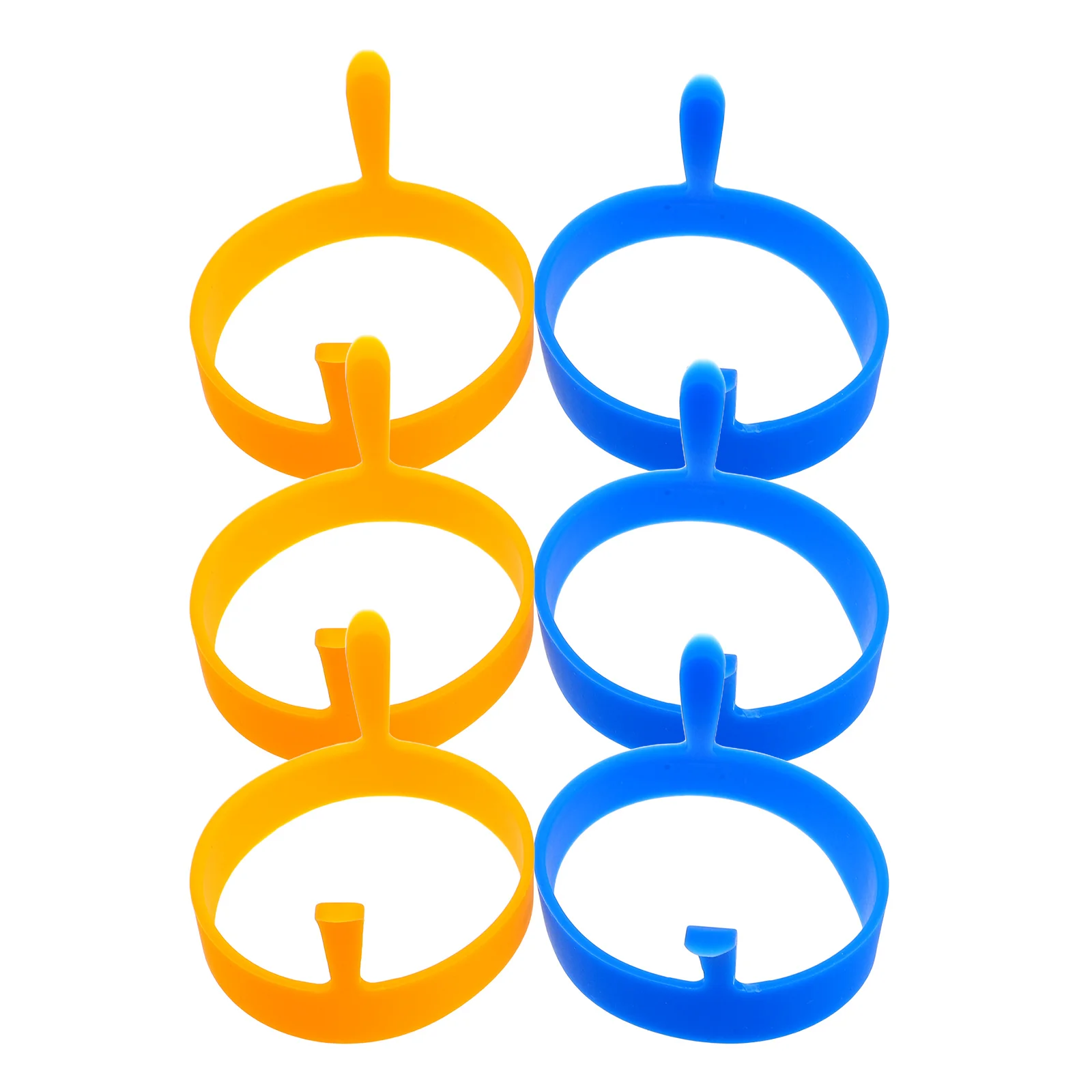 

6pcs Silicone Egg Cooker Rings Non-Stick Breakfast Egg Molds For Pancake Sandwich Omelette Fry Cooking Kitchen Tool