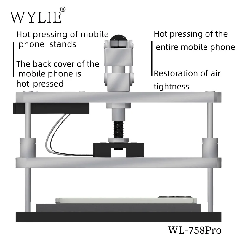 

WYLIE WL-758pro Phone Screen Maintenance Constant Temperature Heating Pressure Maintaining Table Back Cover Heating Image Head