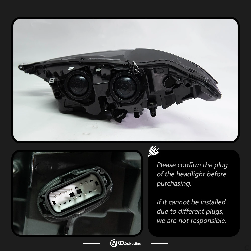 AKD Car Styling for Ford Fusion Headlights 2017-2020 Mondeo LED Headlight Dynamic Signal Auto Accessories