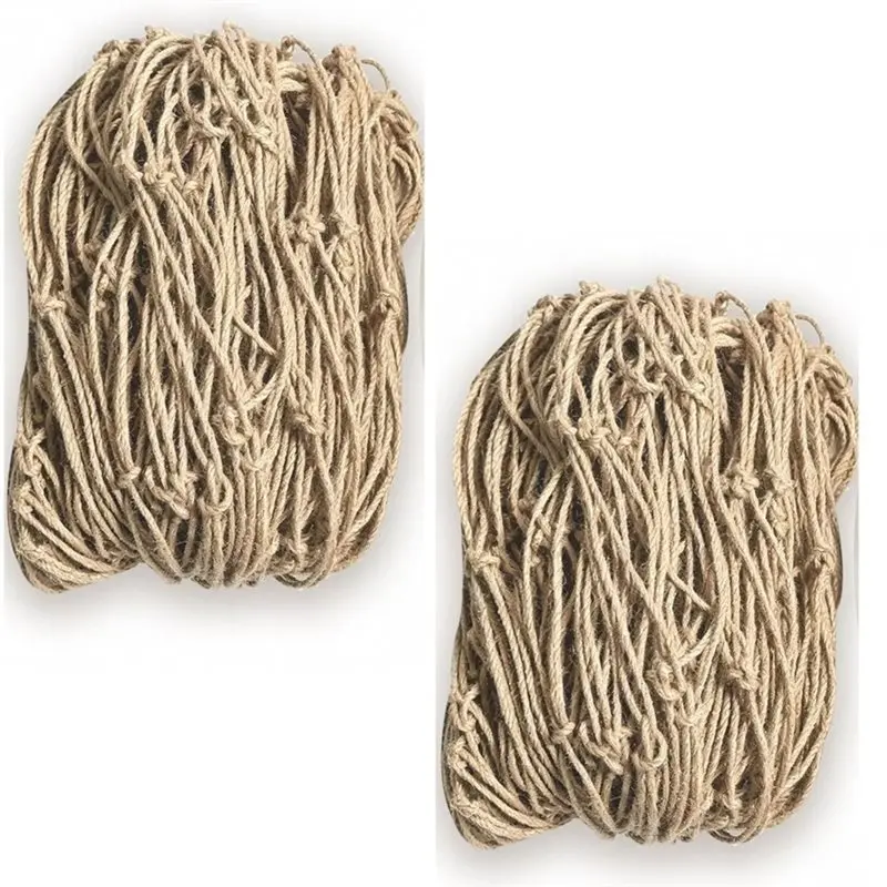 ABUG-Jute Trellis Netting For Climbing Plants Jute Plant Support Net For Garden Hemprope Net With 5.9 Inchmesh(3.3 X  6.5 FT)