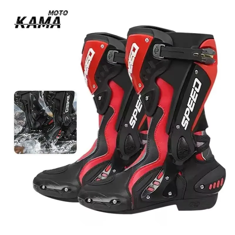 Riding Tribe Motorradstiefel für Herren, Motocross-Rennstiefel, Motorradschuhe zum Schutz von Motorradfahrern, Botas De Motociclista