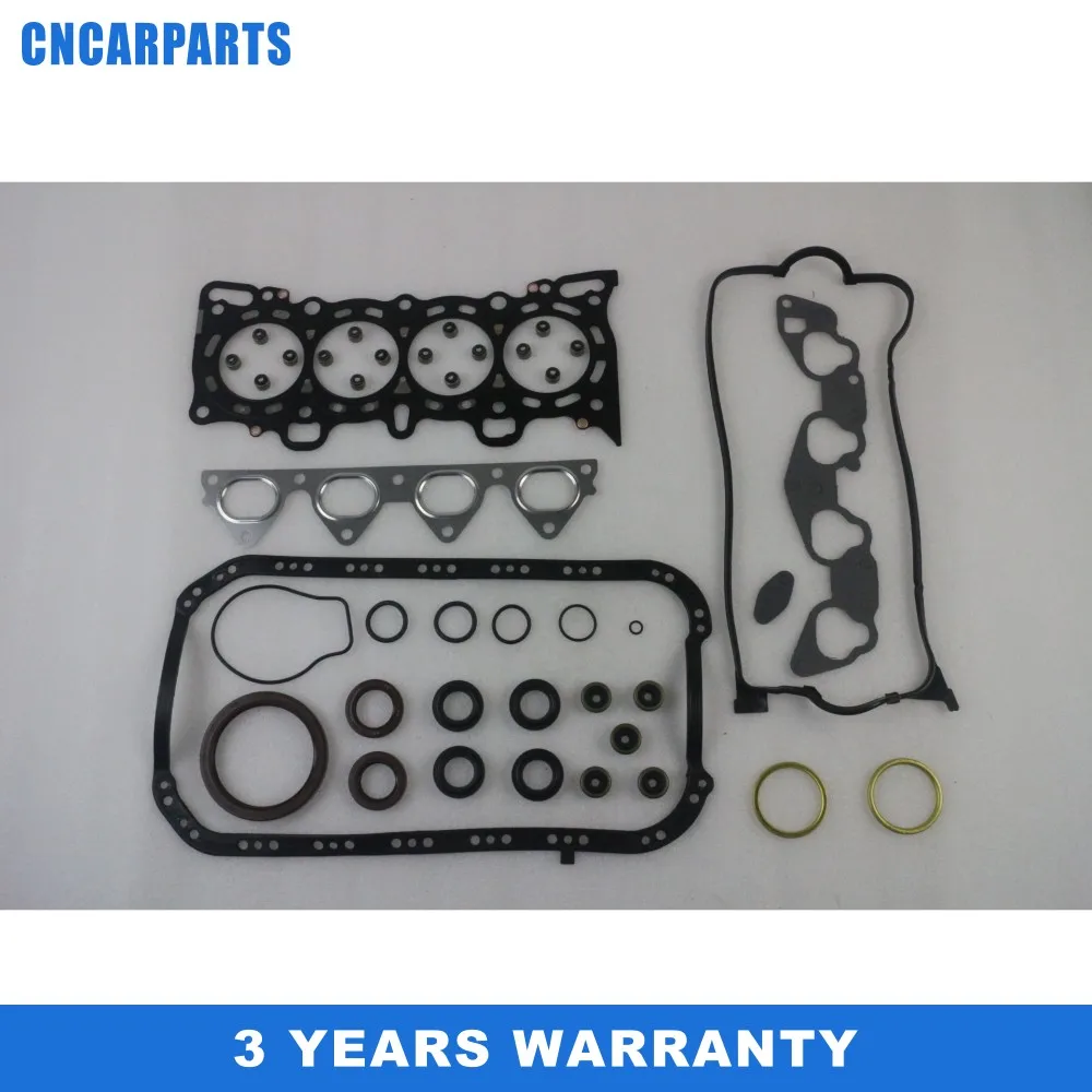 FULL HEAD OVERHAUL ENGINE GASKET Set Fit for Honda Civic VX EX Si 1.6L L4 SOHC 16V D15Z1 D16Z6 V-TEC VRS