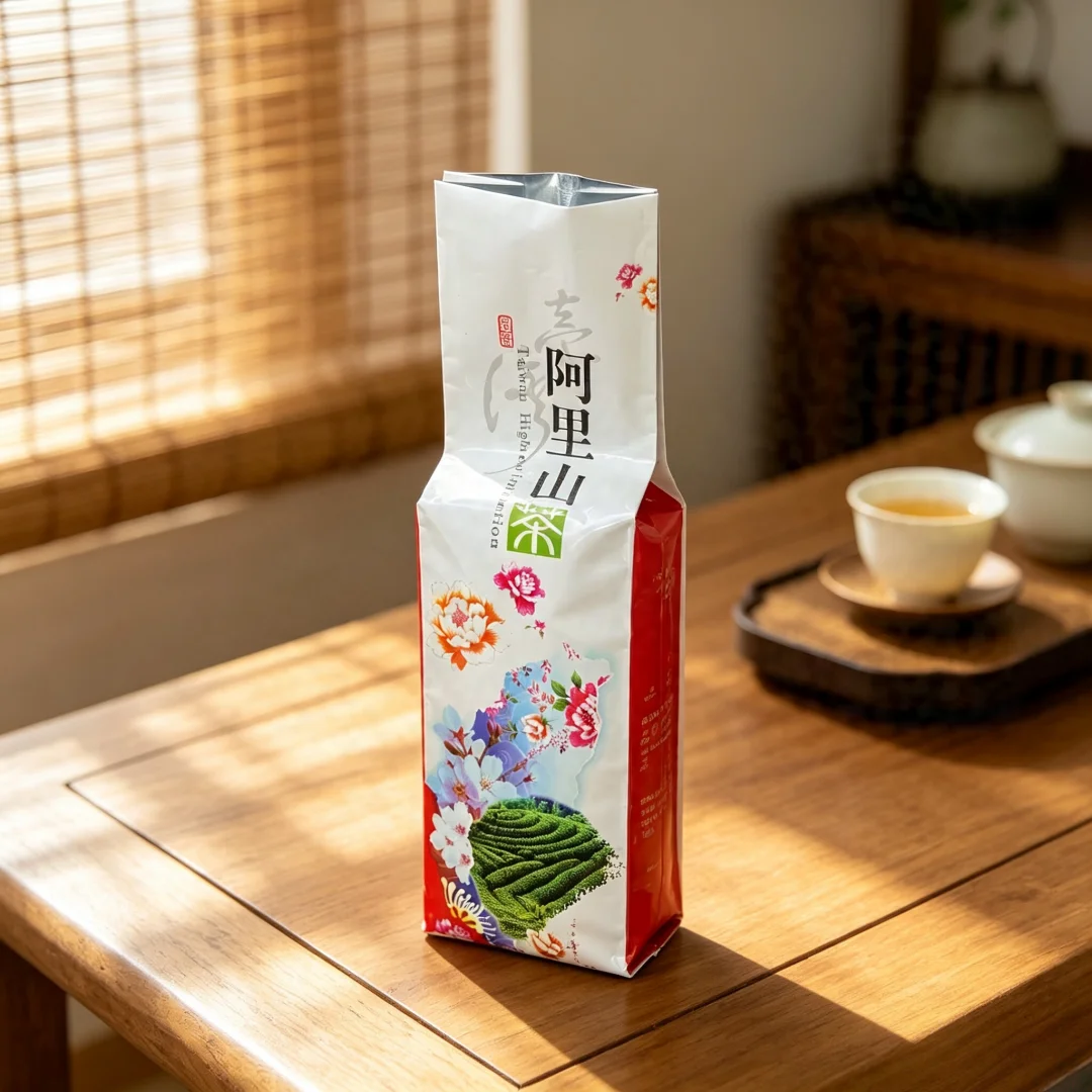 250g Alishan Milch-Oolong-Tee Verpackungsbeutel Dianhong-Tee Versiegelter Beutel Jasmin Puer Chagao Grüner Dian Hong Tee Verpackungsbeutel