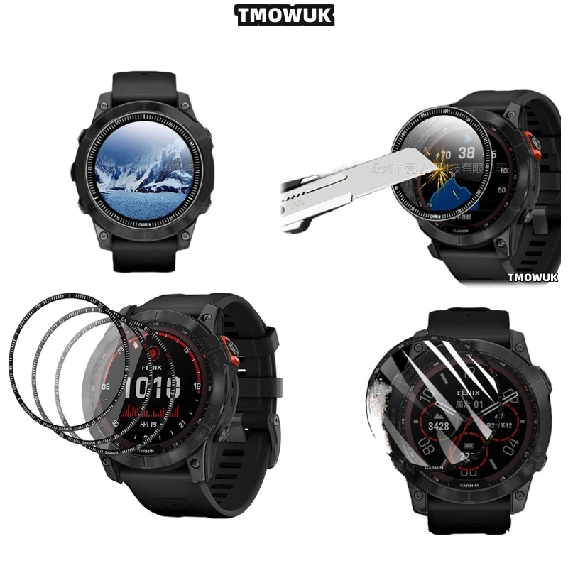 

For Garmin Fenix 6 7 8 7X 6X 7S 47mm 51mm Self-Healing PMMA Film Reduces Minor Scratches