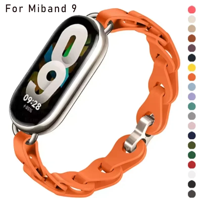 

Detachable Bracelet for Xiaomi Mi Band 8 Strap for MiBand 9 8 Wrist WatchBand Silicone Correa Xiaomi 8/9 Band Straps Accessories