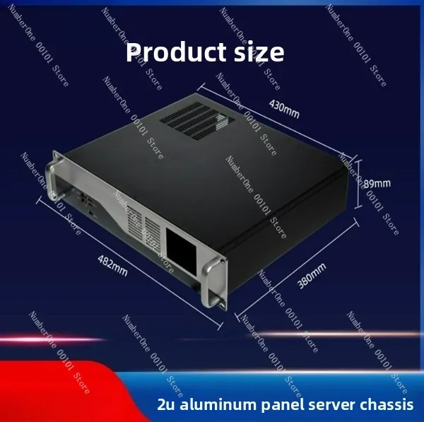 

19-Inch 2U Server Chassis with 6 Hard Disk Bits Compatible ATX Power Network Service Chassis