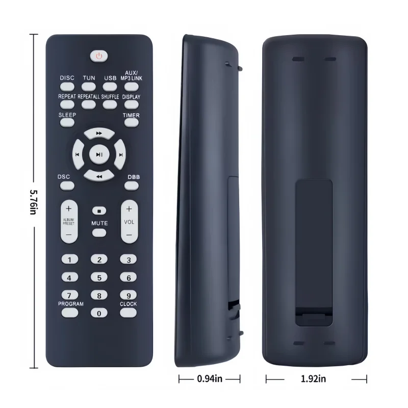 

Stereo System Remote Control RC2023637/01 Compatible with FWM387/12 FWM38712 Mini Hi-Fi Audio System Replacement Part
