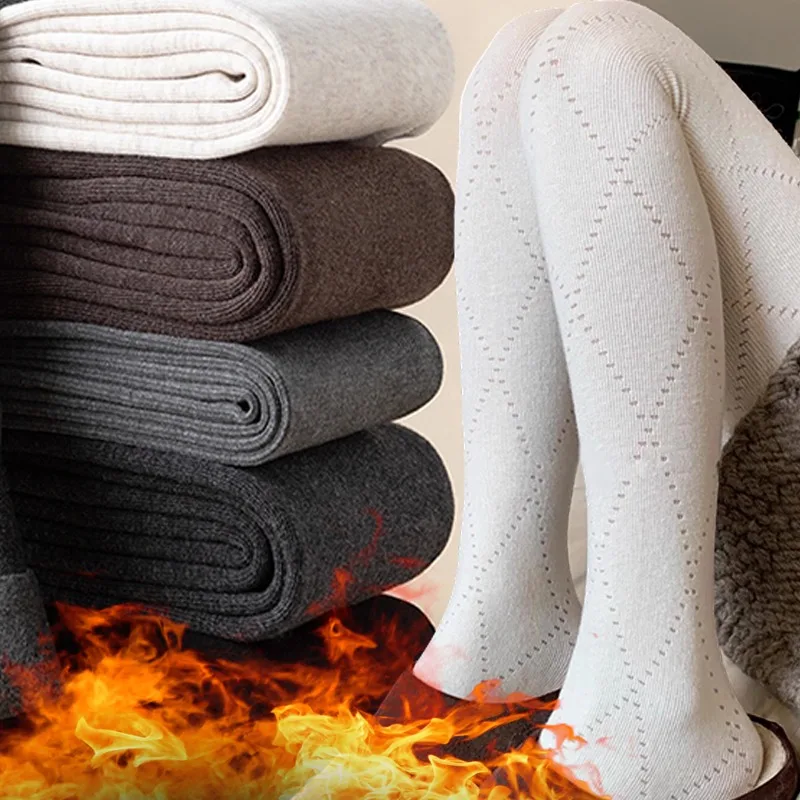 

Korean Sweet Women's Tights Grey Diamond Hollow Out Leg Sockings Cotton High Elastic Non-release Japanese Y2K Lolita Slim Pants