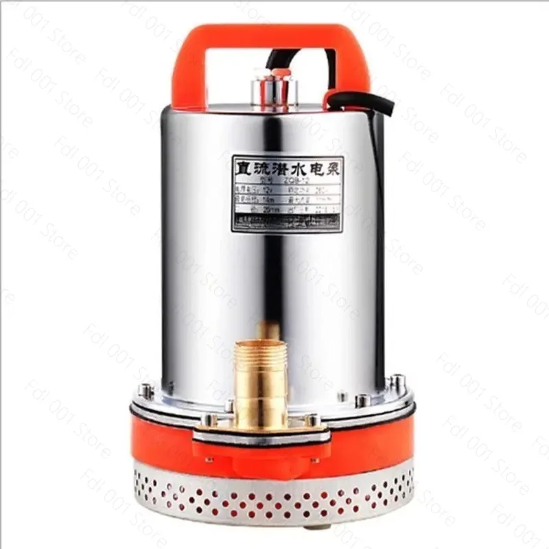 12V48V household miniature portable electric vehicle DC submersible pump small marine stainless steel battery Pump portable
