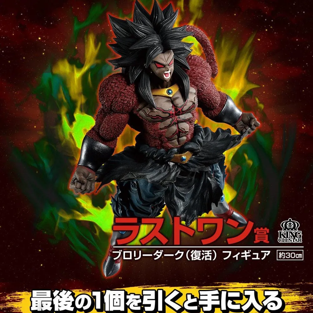 

Dragon Ball Z Broly Bandai Genuine Back To The Theater The Third Task Dark Saiyan Anime Figures Collection Model Ornaments Gifts