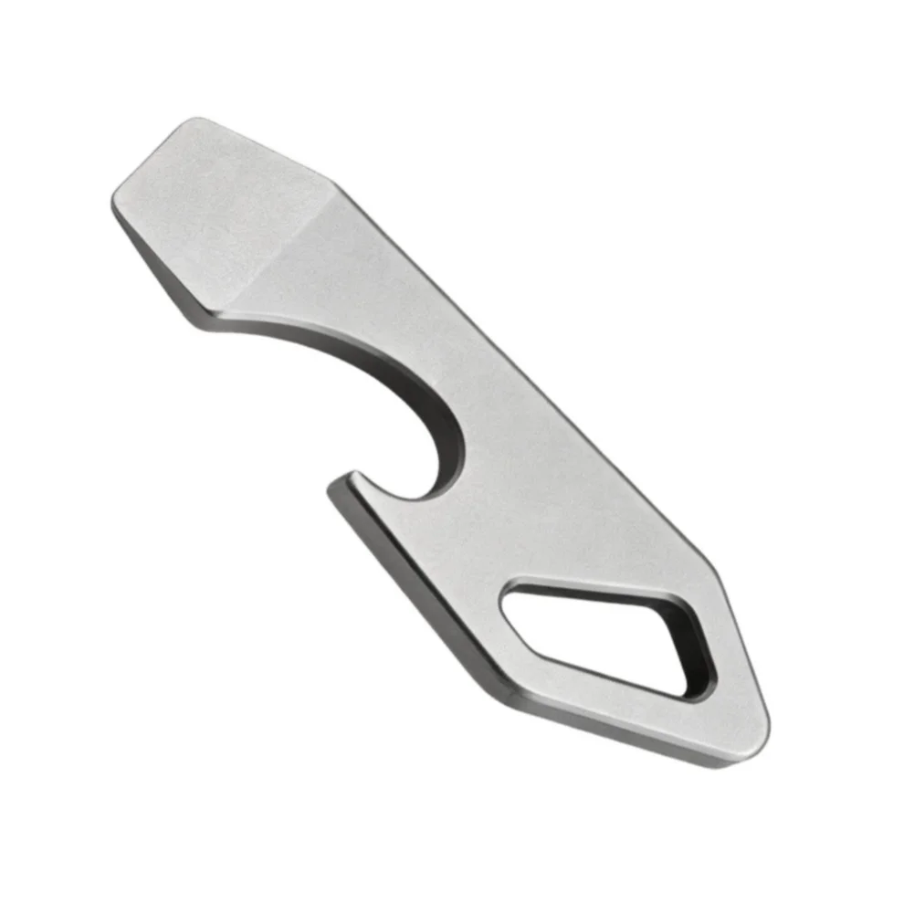 Light Pry Bar Keychain Tool Titanium with Bottle Opener for EDC 45mm 5.6g Multi Purpose Tool for Opening Bottles and Packages