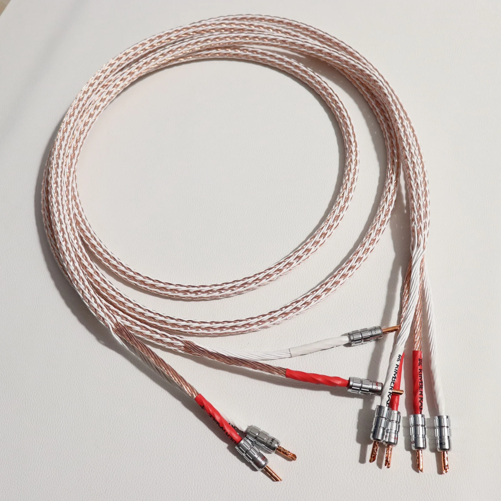 HIFI Speaker cable Hi-end CMC pure copper Banana Plug 12TC 24 Core OCC conductor Amplifier Player interconnection line Wire