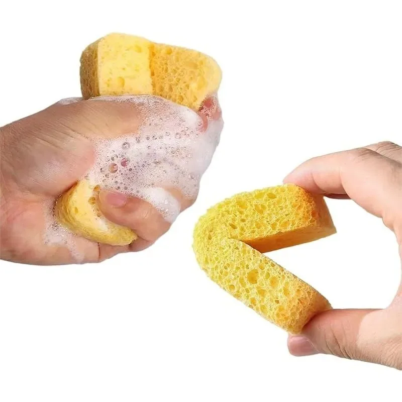 11*7*2cmFor Wood Pulp Sponge, Kitchen Sponge, Soft and Scratch Free, Dishwashing Sponge, Kitchen and Bathroom Cleaning Product