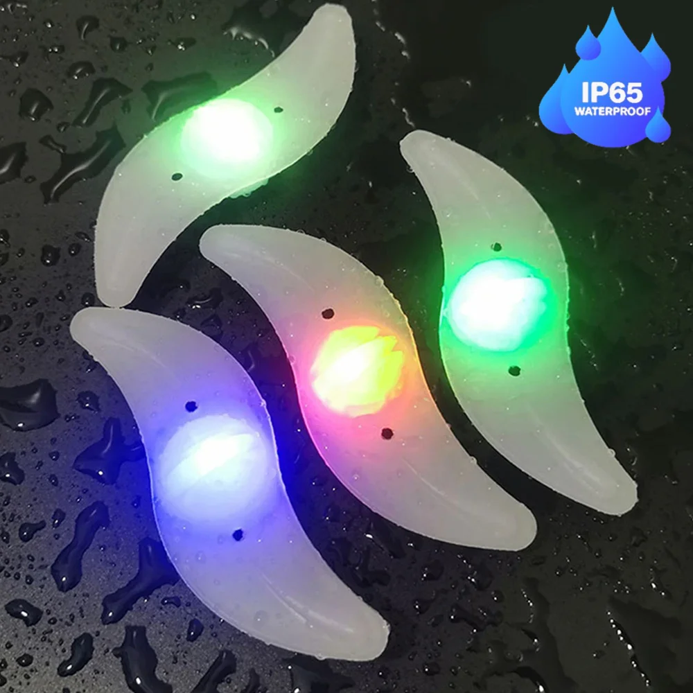 Bicycle Wheel Spoke Light Mini LED Neon Bike Spoke Light 3 Lighting Mode Safety Warning Light Cycling Light Bicycle Accessories