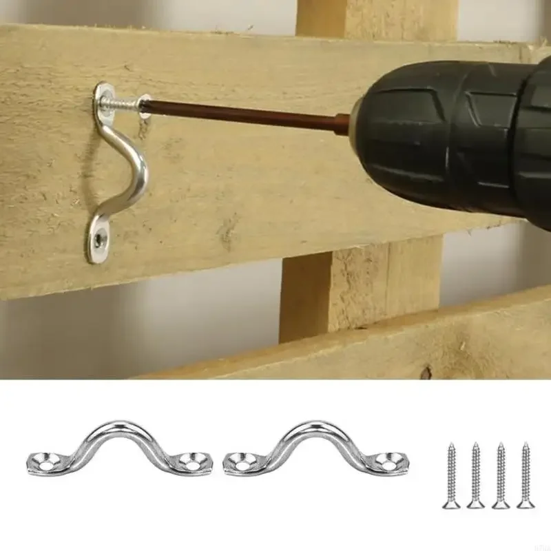 22 Units High Capacity U Shaped Circles Includes Fasteners Corrosion Resistant Ceiling Hook set For Wall Ceiling Fixation Y5GB
