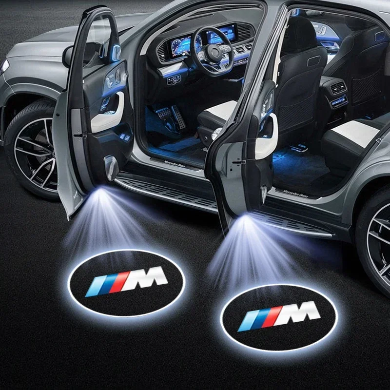 

Светодиодные HD-проекторы логотипов для дверей автомобиля, аксессуары для BMW M E46 E90 E60 F30 F10 E39 E36 F20 G30 G20 E87 E92 E91 E30