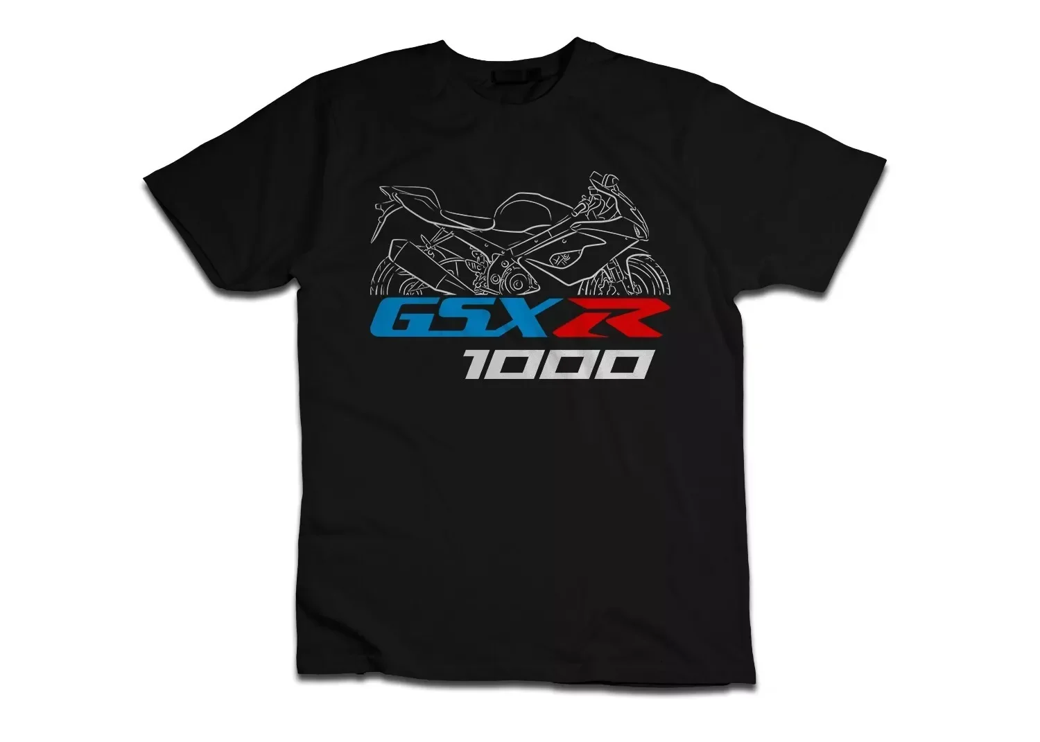 Herren GSX-R 1000- Rider Motorrad T-Shirt Muster Kurzarm Baumwolle S-3XL Cool T-Shirt