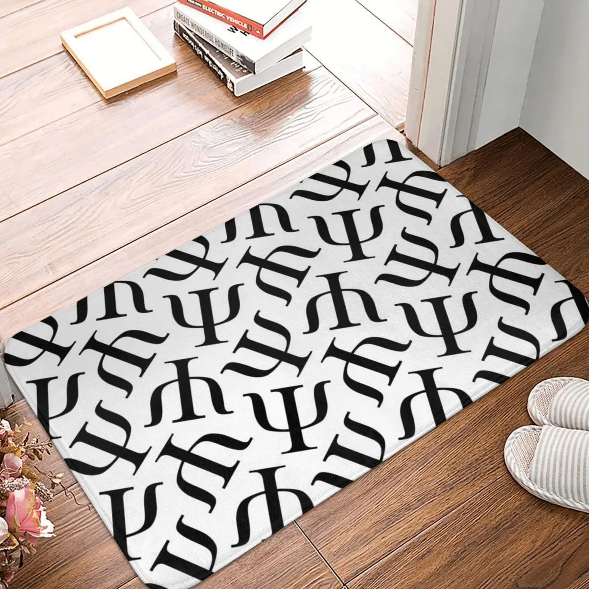 Psi Psychology Pattern Non-slip Doormat Floor Mat Water oil proof Carpet Rug for Kitchen Entrance Home Balcony Footpad Mats