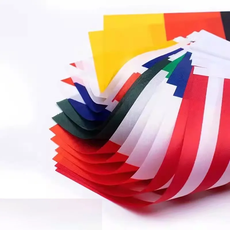 Handheld Flag of African Countries Mali/Senegal/Nigeria/Sierra Leone/Somalia/Comoros 14x21cm Polyester Waving Flag with Stick