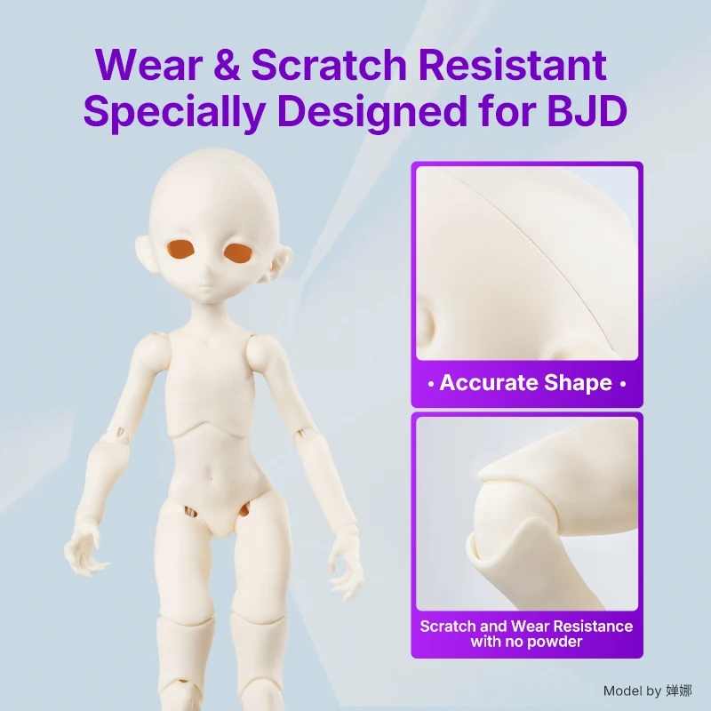 Resione 2025 TH-BJD Doll Nieżółknąca żywica 3D Tough Gładka powierzchnia Odporna na zużycie żywica fotopolimerowa do drukarki LCD DLP 3D — zdjęcie produktu 3