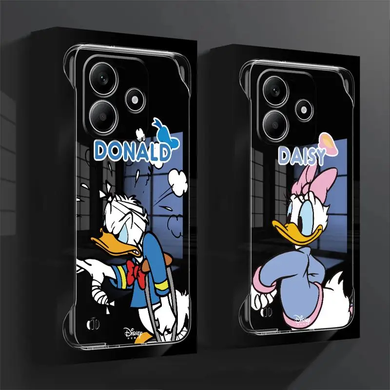 phone case for Redmi note 14 pro plus cases 13 5g 12Pro 13pro 10 12 borderless cooling clear funda Mickey Donald Duck Gooy Goof