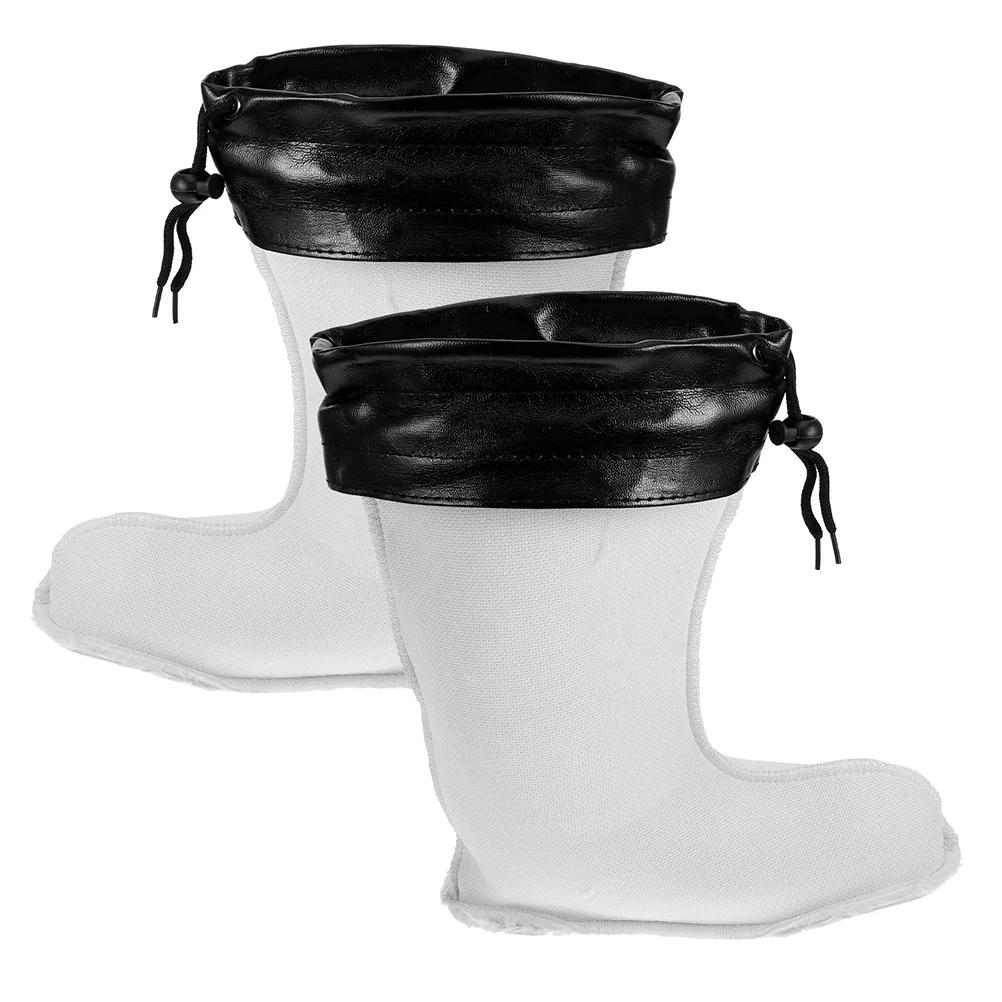 Botas de chuva forro capa de algodão destacável meias quentes forros femininos inverno manter