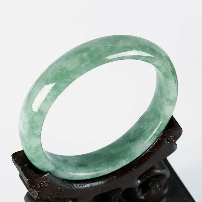 Chinese Green jade Bracelet 52-64mm Charm Jewellery Fashion Accessories Hand-Carved Man woman Luck Amulet Gifts