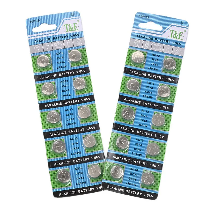 10-100PCS AG13 LR44 303 1.5V Alkaline Button Battery Cell Coin Battery L1154 SR44 357 Button Cell Batteries For Watch Toy 160mAh