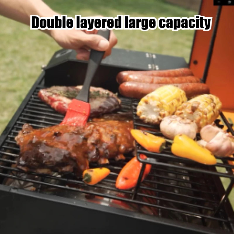 Outdoor Portable Barbecue Stove Multifunctional Large Capacity Double-layered Durable Stove Convenient Carry Camping Supplies
