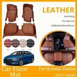 Car Floor Mats For Hyundai Avante Elantra Sport AD MK6 2017 2018 2019 2020 Anti-dirty Cover LHD Pad Foot Carpet Auto Accessories