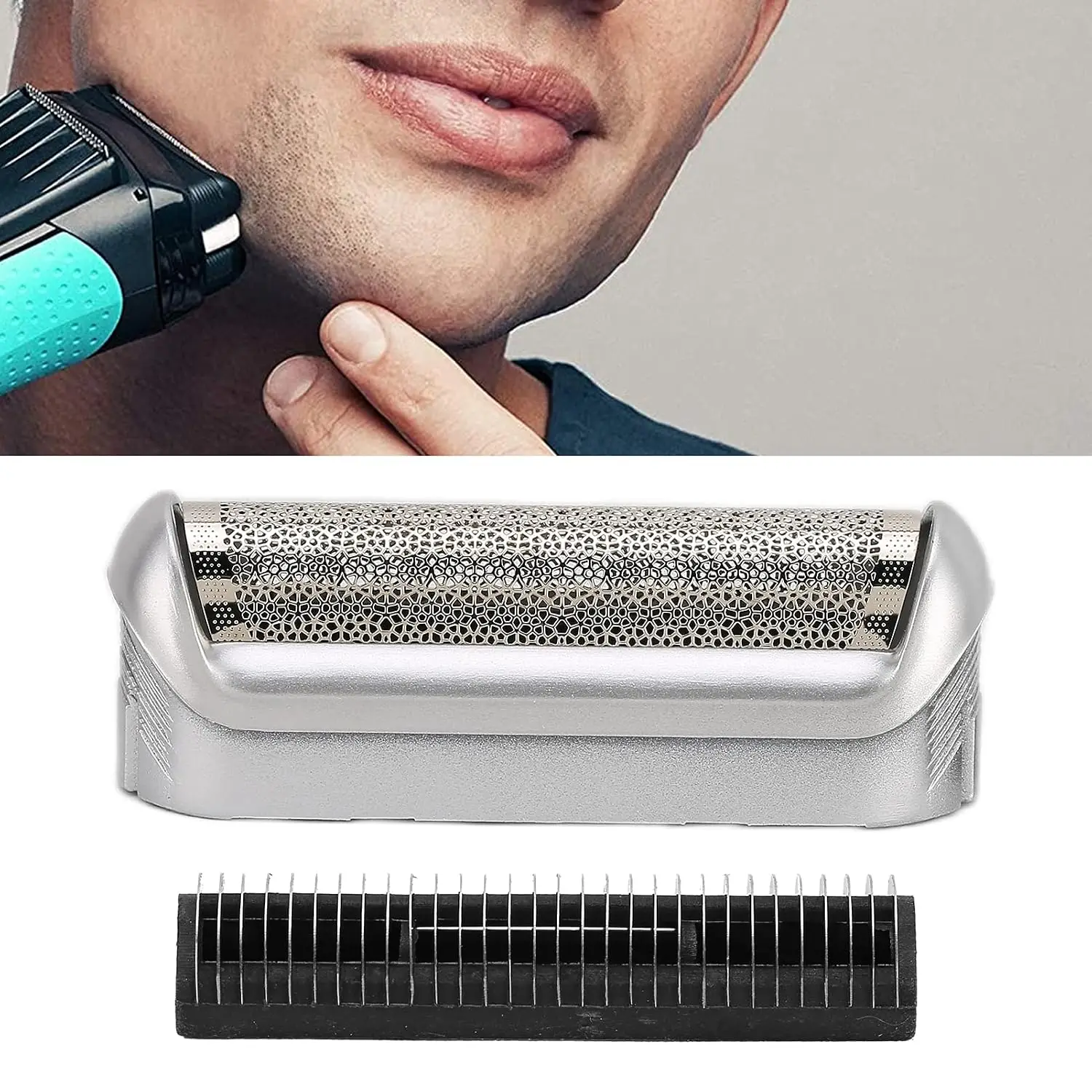 5S Shaver Foil & Cutter Blade Set Compatible with Braun M30 M60 M90 P50 P70 P80 5604 5607 5609 Razor Replacement Head Parts - view 4