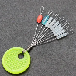 90pcs 10 그룹 고품질 실리카 젤 공간 콩 7 + 2 경쟁 라인 그룹 스토퍼 낚시 라인 2.5-5에 적합 #   플로타도르