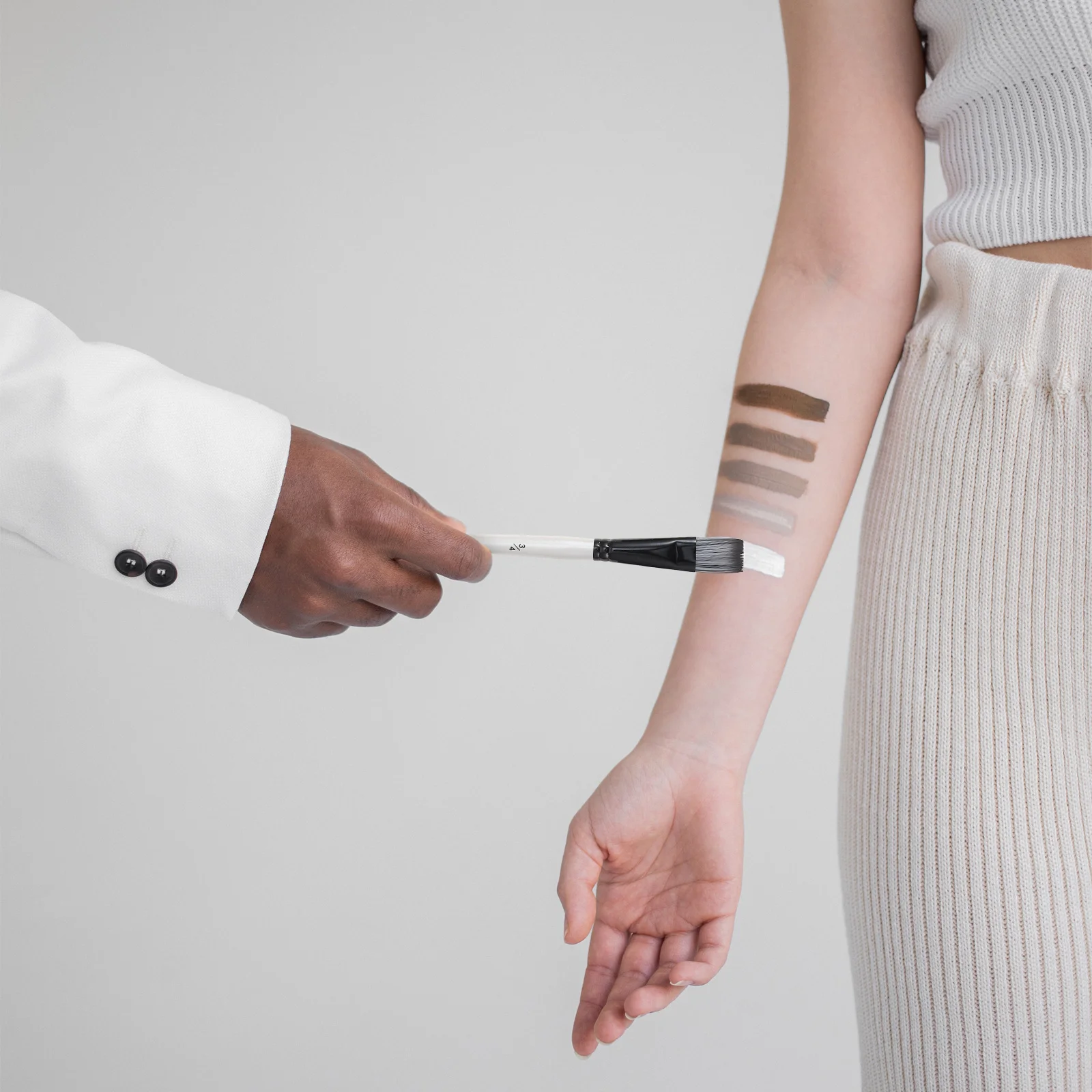 

1Set Oil Painting Brush Set Nylon Hair Wooden Handle Perfect for Watercolor Gouache Craft Painting Portable Drawing Kit