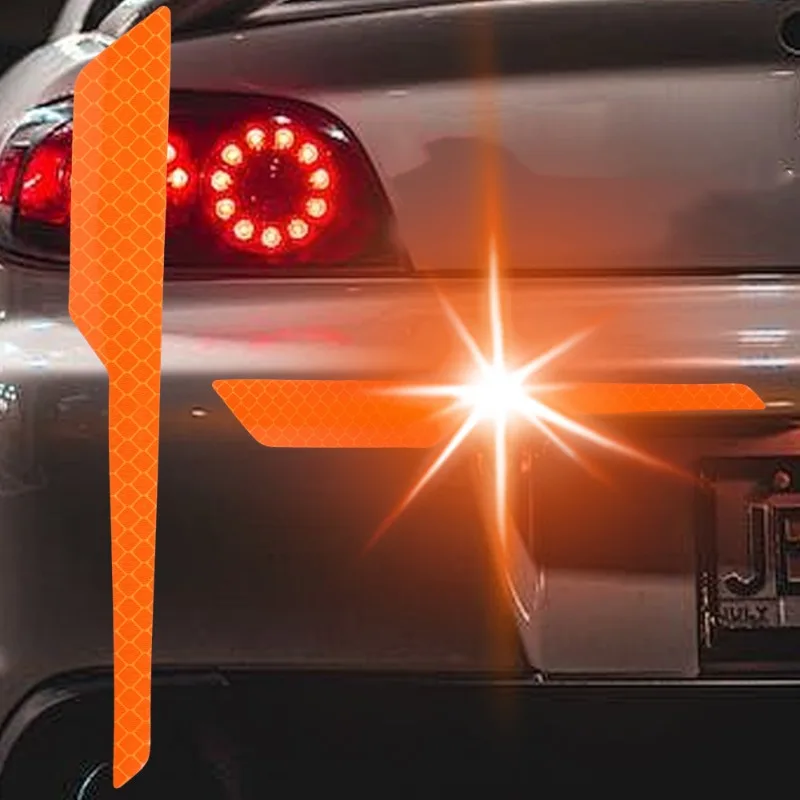 Auto Stoßstange Reflektierende Sicherheit Streifen Aufkleber Anti-kollision Sicherheit Warnung Aufkleber Auto Nacht Fahren Dekoration Zubehör