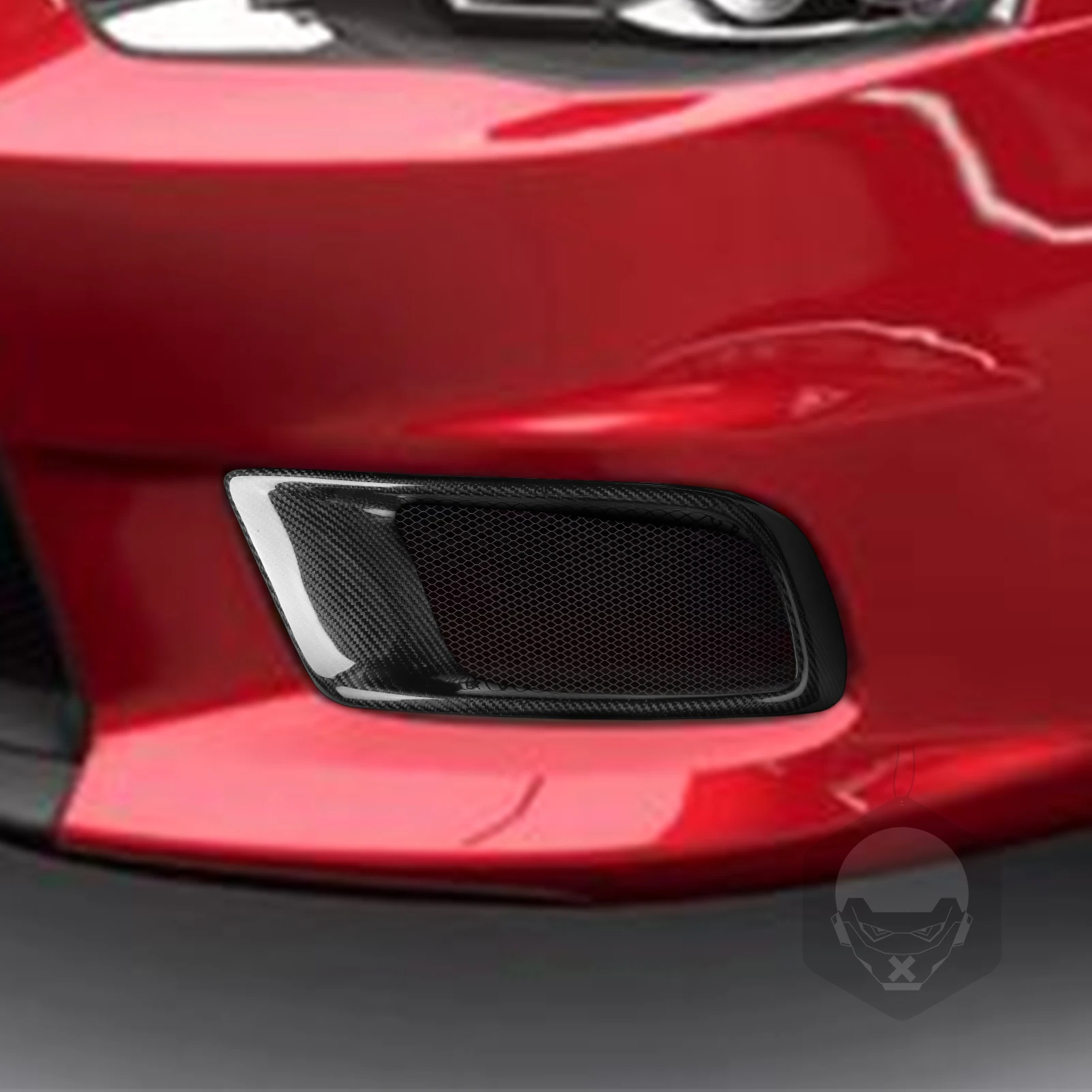 

For Mitsubishi Lancer EVO X 10th Gen Real Carbon Fiber Front Bumper Splitter Side Air Intake Protective Cover Car Accessories