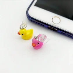 1pc Mobile Phone Dust Plug Charging Port Filter Dust Ducklings Hanging Accessories