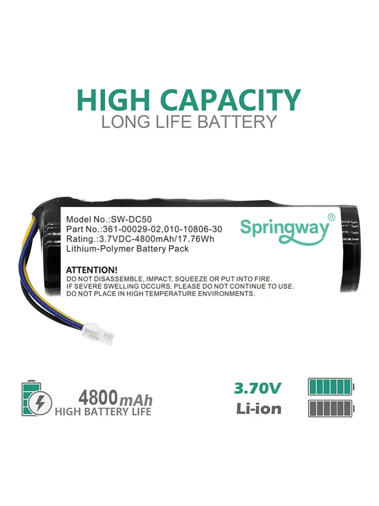 Dog Collar 4800mAh Battery For Garmin:010-10806-30,010-11828-03,361-00029-02,Alpha GPS Pig Hunting Dog Tracking System TT15 T5